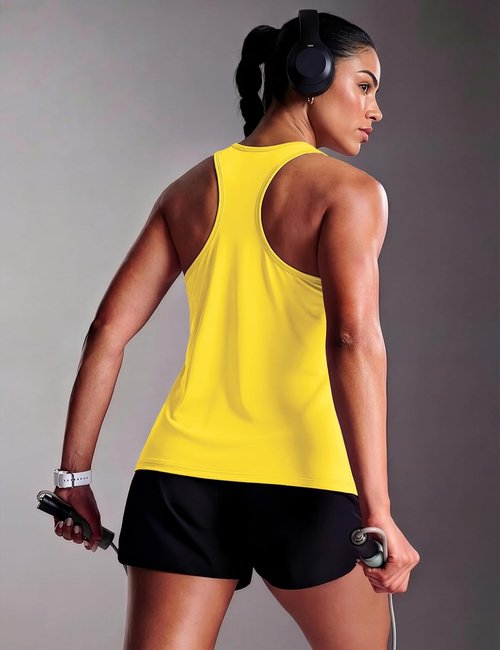 MAGCOMSEN Women's Workout Tank Tops - Racerback Sleeveless Athletic Yoga Gym Top | Ideal for Running & Pilates