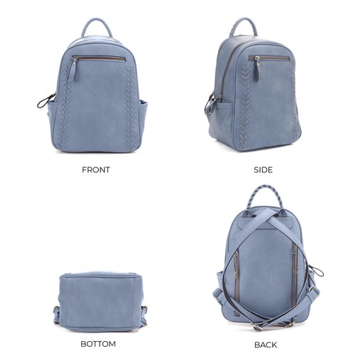 JESSIE & JAMES Women's Large Multi Compartments Fashion Concealed Carry Backpack|BL