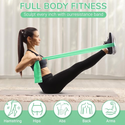 TOPZGLEEY Pilates Ring Set – 14" Anti-Deformation Magic Circle with Padded Handles, Mini Ball, 5 Resistance Bands, Guide, Pilates Equipment for Home Workout (Turquoise)
