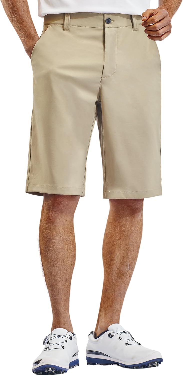 PULI Men's Golf Hiking Shorts - Lightweight Quick-Dry Casual Wear | 12"/10" Inseam with Pockets