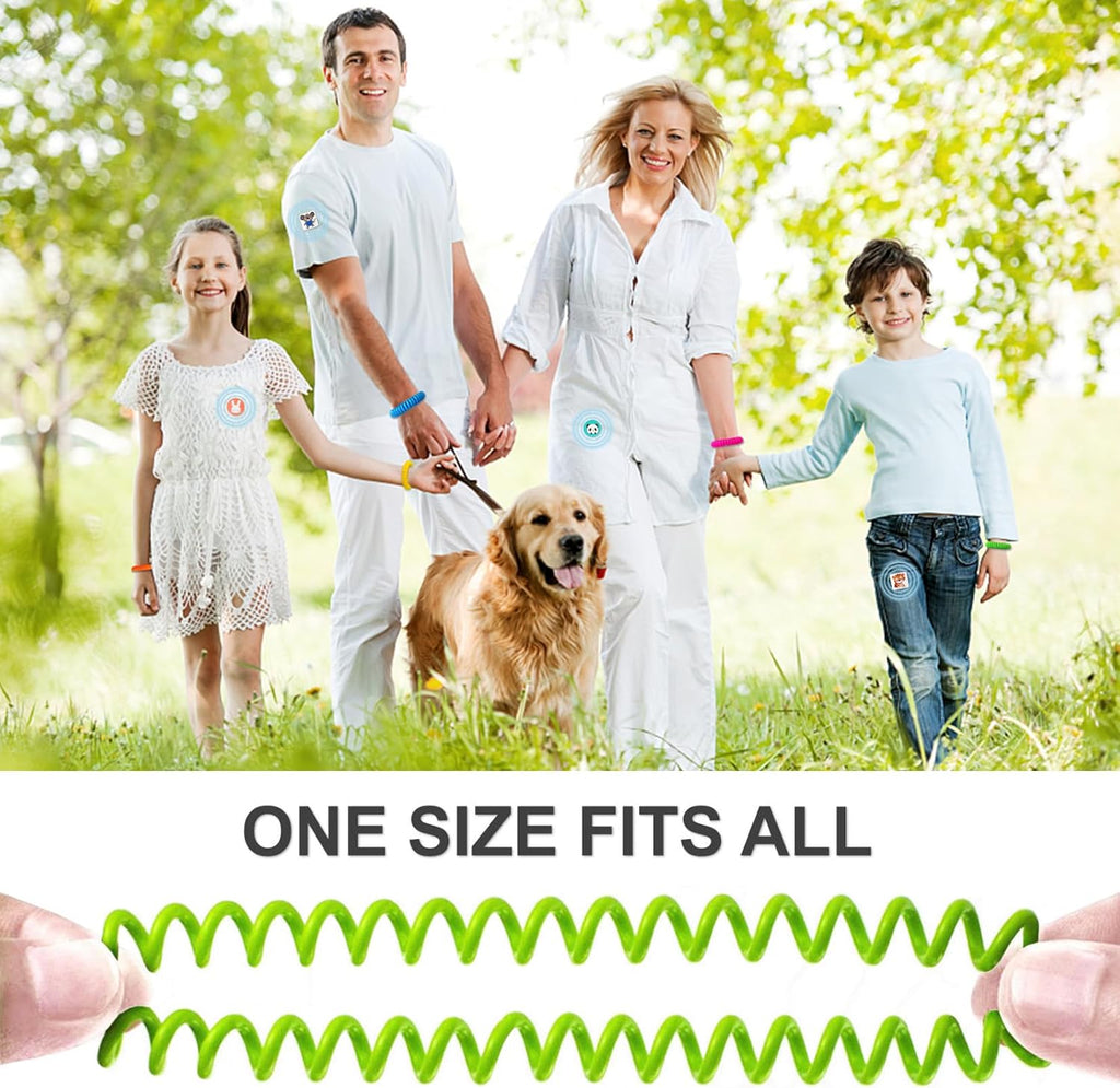 Skiennix Mosquito Repellent Stickers - 240 Pcs Natural Patches & 5 Individually Wrapped Bracelets for Kids & Adults | Perfect for Outdoor Activities