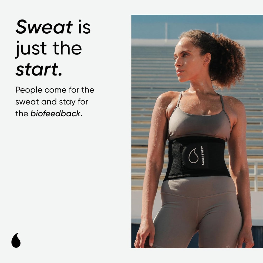 Sports Research® Sweet Sweat Waist Trimmer - Adjustable Fitness Belt for Enhanced Support & Comfort