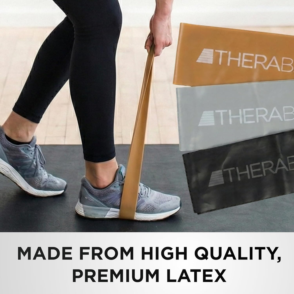 TheraBand Resistance Band Loop Set - Versatile Exercise Bands for Strength Training | 5 Sizes Available