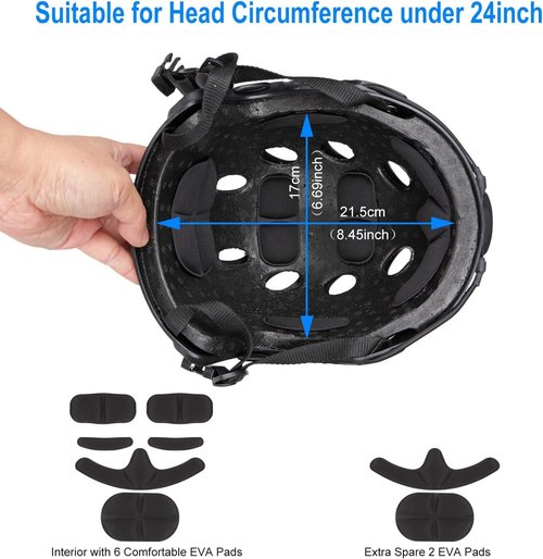 Airsoft Helmet and Mask Fast Base Jump Helmet PJ Style Airsoft Helmets Tactical Full face mask with Detachable and Adjustable Goggles