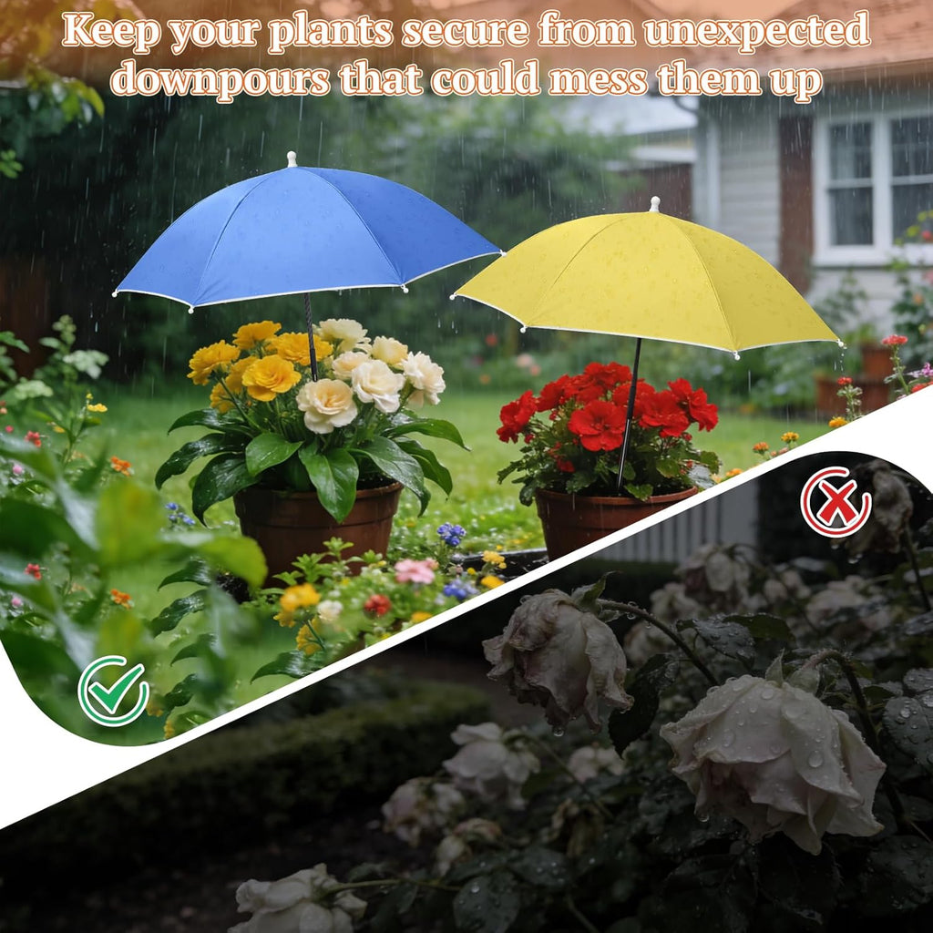 Tryly Plant Umbrellas - Outdoor Garden Shade for Potted Plants & Beds | Protect From Blazing Sun