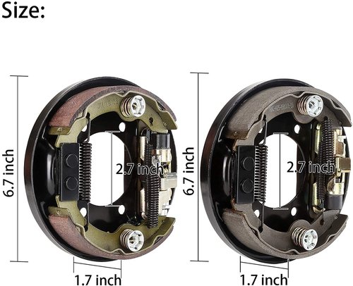 10L0L Golf Cart EZGO Brake Assembly,Rear Brake Cluster Driver +Passenger Side fit EZGO 1996-UP TXT PDS/Medalist,Yamaha G14 G16 G19 G20 G21 G22,OEM:70998-G01,70998-G02,JN6-F7290-03-00,JN6-F7280-03-00