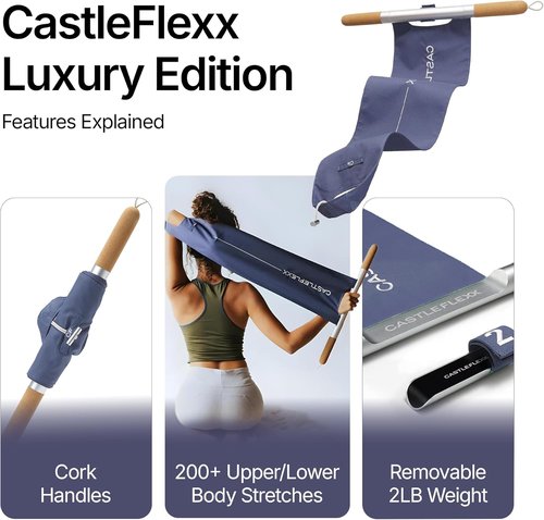CastleFlexx Mobility Device - Full Body Strengthening & Flexibility Trainer | Compact Design