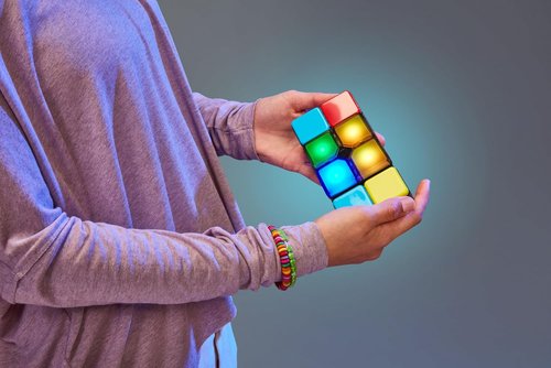 Moose Games Flipslide - Fast-Paced Handheld Puzzle Toy for Ages 8-13 | Perfect Travel Game for Kids