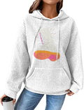 Skiennix Women's Comfy White Sweatshirt - Plus Size Long Sleeve Crewneck Hoodie for Sports & Hiking