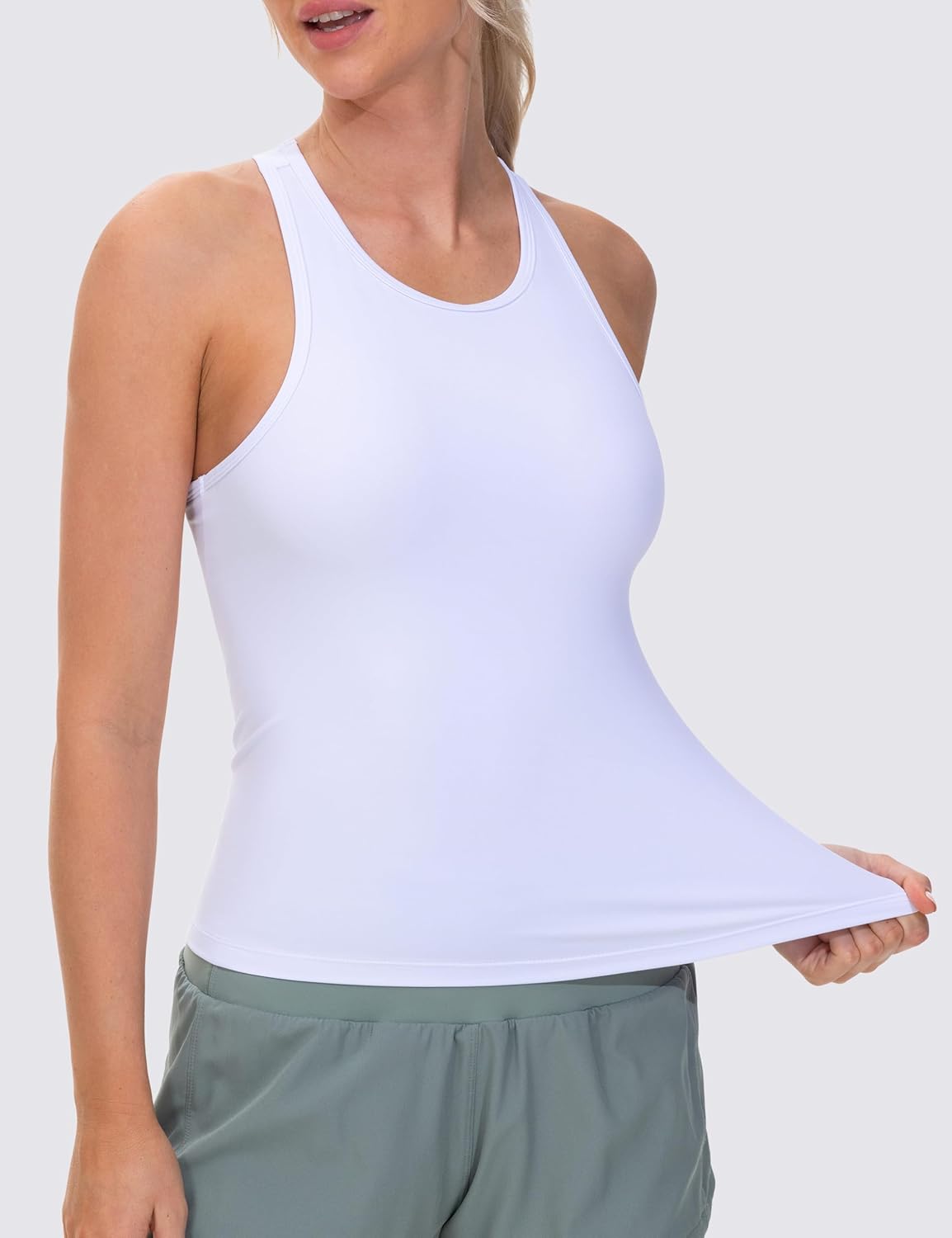 The Gym People Racerback Workout Tank Tops - Slim Fit Sleeveless Athletic Shirts for Yoga & Running