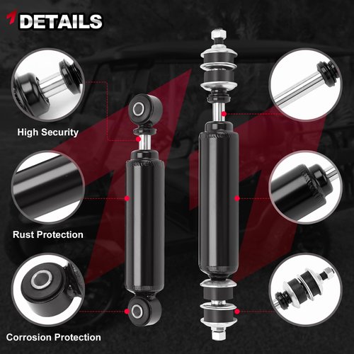 Golf Cart Front and Rear Shock Absorbers Compatible with 2004-up Precedent G&E, 1988-up Club Car DS G&E Replace#1010991, 1015813, 1014235, 1014236
