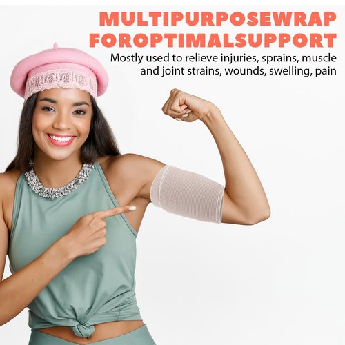 16 Pack Elastic Bandage Wrap 6 Inch Athletic Elastic Wrap Bandages with Self Closure on Both Ends Medical Bandage Wraps for Legs Knees Wrists Elbows Shoulders Ankles Berige