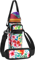 Owala | Neoprene Water Bottle Holder Bag - Adjustable Shoulder Strap & Cell Phone Pocket - 24 oz