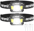 Victoper Rechargeable Headlamp - 1200 Lumens Bright LED with Motion Sensor | 6 Modes & Waterproof for Camping, Hiking, Fishing