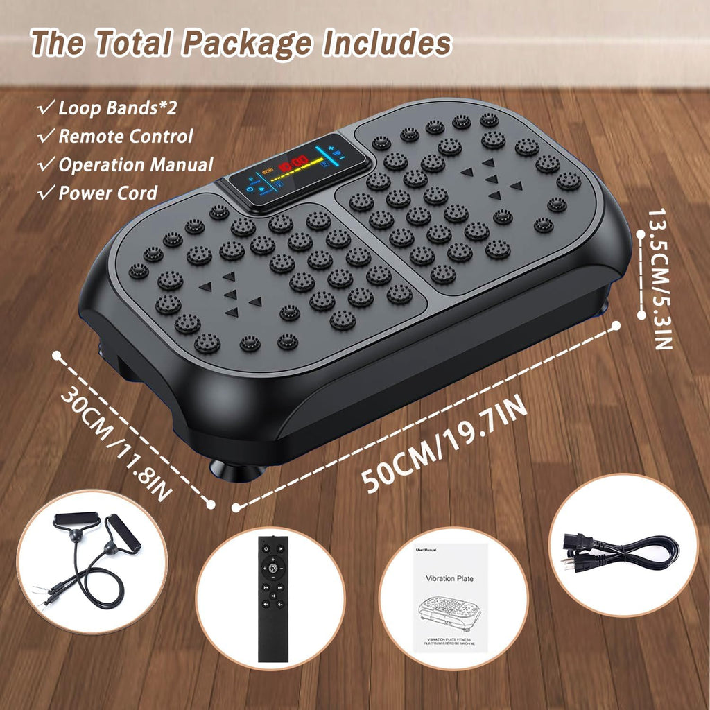Skiennix Vibration Plate - Full Body Fitness Machine for Lymphatic Drainage | Home Gym Equipment