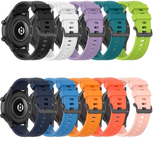 FitTurn [10 Pack] Bands Compatible with Cubitt Aura/Aura Pro/CT2 Pro/CT4/Viva Pro/Viva Watch 22MM Silicone Replacement Adjustable Quick Release Wristband Strap for Cubitt Aura/Aura Pro/CT2 Pro/CT4/Viva Pro/Viva SmartWatch