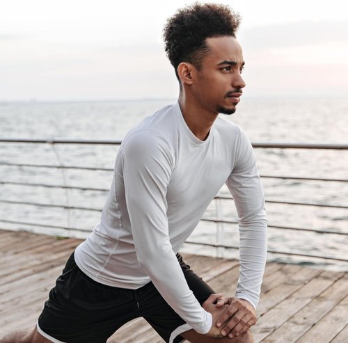 BALENNZ Long Sleeve Tee for Men - Moisture-Wicking Quick-Dry UV Protection Running Shirt