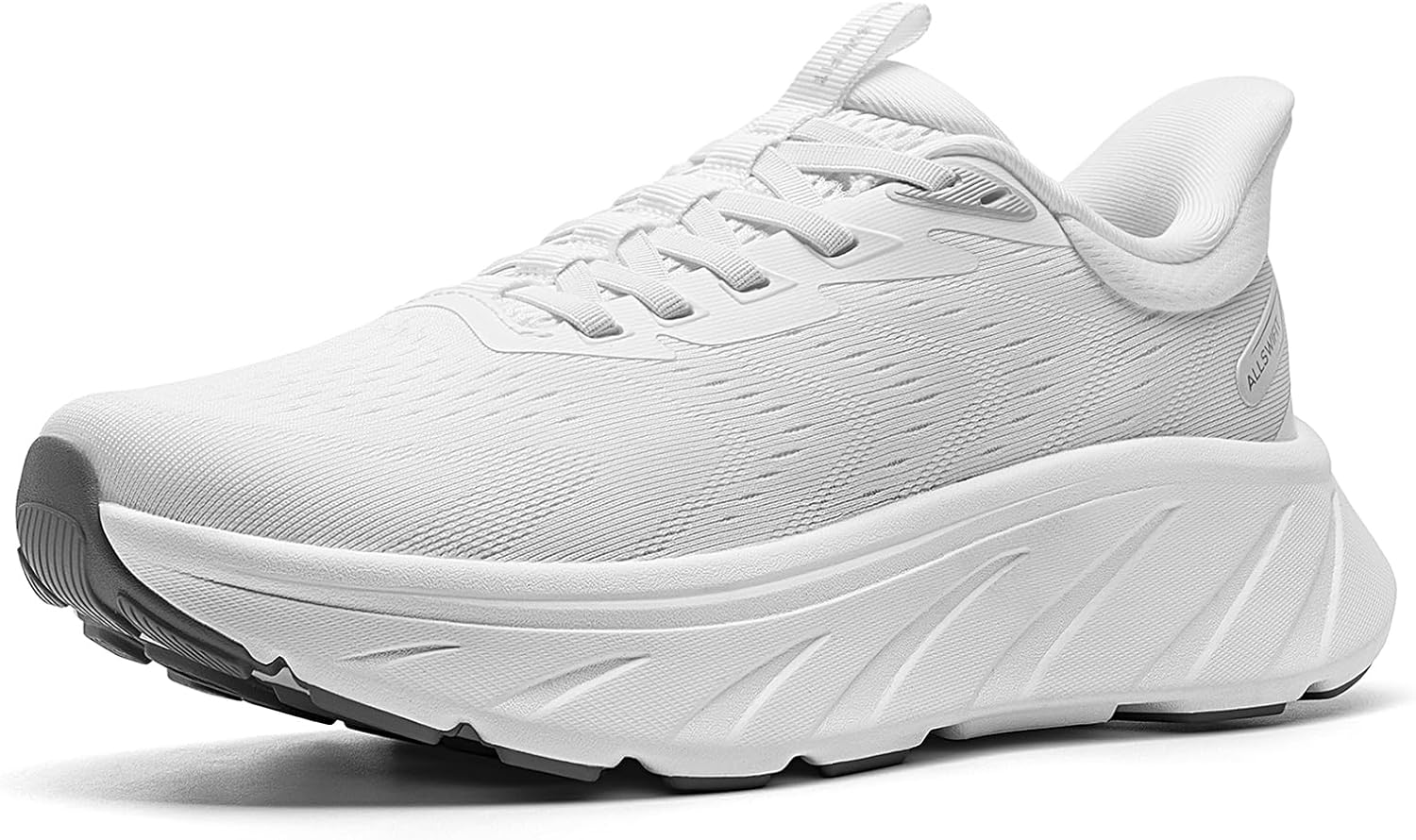 ALLSWIFIT Women's Slip-On Walking Shoes - Cushioned, Non-Slip & Breathable Sneakers for Gym & Running
