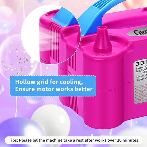 Growsun Electric Balloon Pump - 110V 600W Air Blower for Party Decorations | Garland Arch Kit Included
