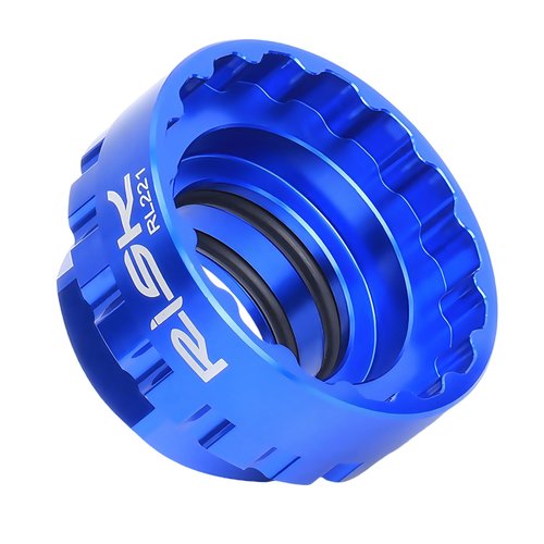 Chrisphil 12-Speed Bicycle Chainring Lock Ring Removal Tool, Direct-Mount Chainring Service Tool - 12-Speed Crankset Lockring Adapter with Anti-Slip Design