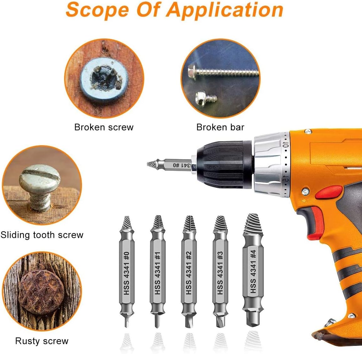Regine Switzerland Damaged Screw Extractor Set - Easy Removal Tool for Stripped Screws & Bolts | Perfect Gifts for Dad