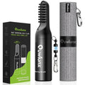 Quwiunx Golf Club Cleaner Kit with 360° Rotating Protective Cover, Strong Magnetic Golf Brush with Waffle Towel Set, Professional Golf Accessories for Men