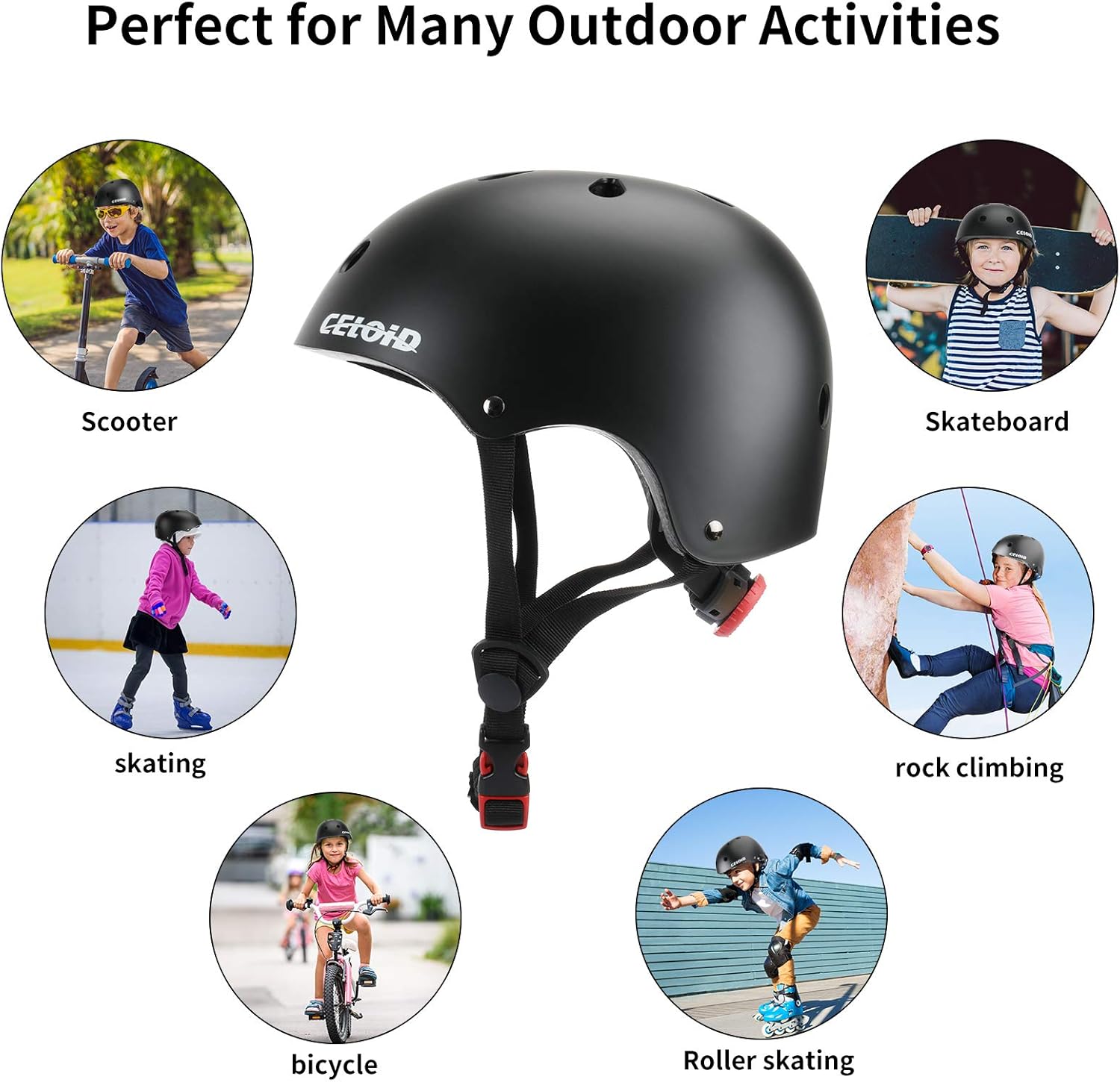 Skiennix Kids Bike Helmet - Adjustable Multi-Sport Safety Gear for Ages 2-14 | Boys & Girls