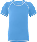 Roadbox Boys Rash Guard - Short Sleeve Swim Shirt with UPF 50+ Sun Protection | Ideal for Surfing & Fishing