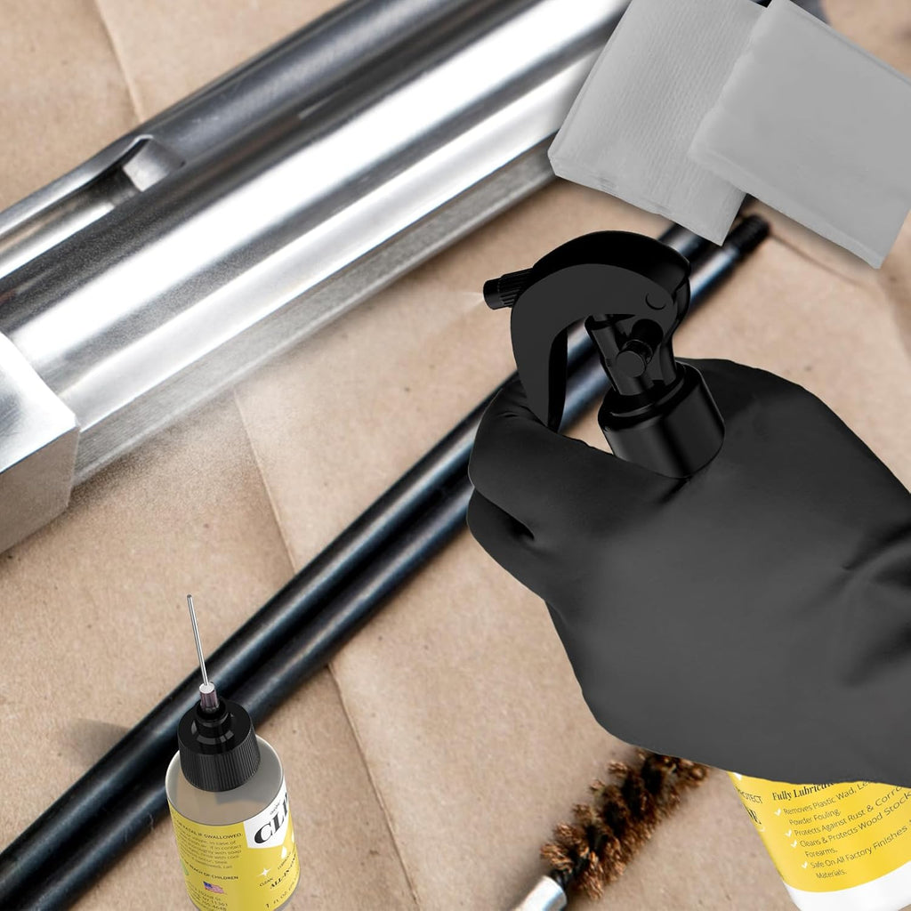 Qucship Gun Oil | Multi-Purpose Gun Cleaning Kit with 8 oz & 1 oz Needle Oiler - Ultimate Protection & Lubrication