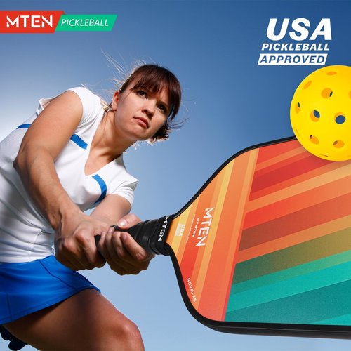Pickleball Paddles, Carbon Fiber Pickleball Paddle, Corfortable Grip, USAPA Approved, Pickleball Smooth Surface Paddles, 16mm Paddle for Beginners