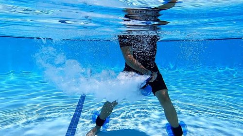 Hydrorevolution Aquatic Racket Trainer | Increase Racket Swing Power and Speed in Water | Improve Shoulder Mobility for Pickleball | Pool Exercise Equipment | Quick Start Guide