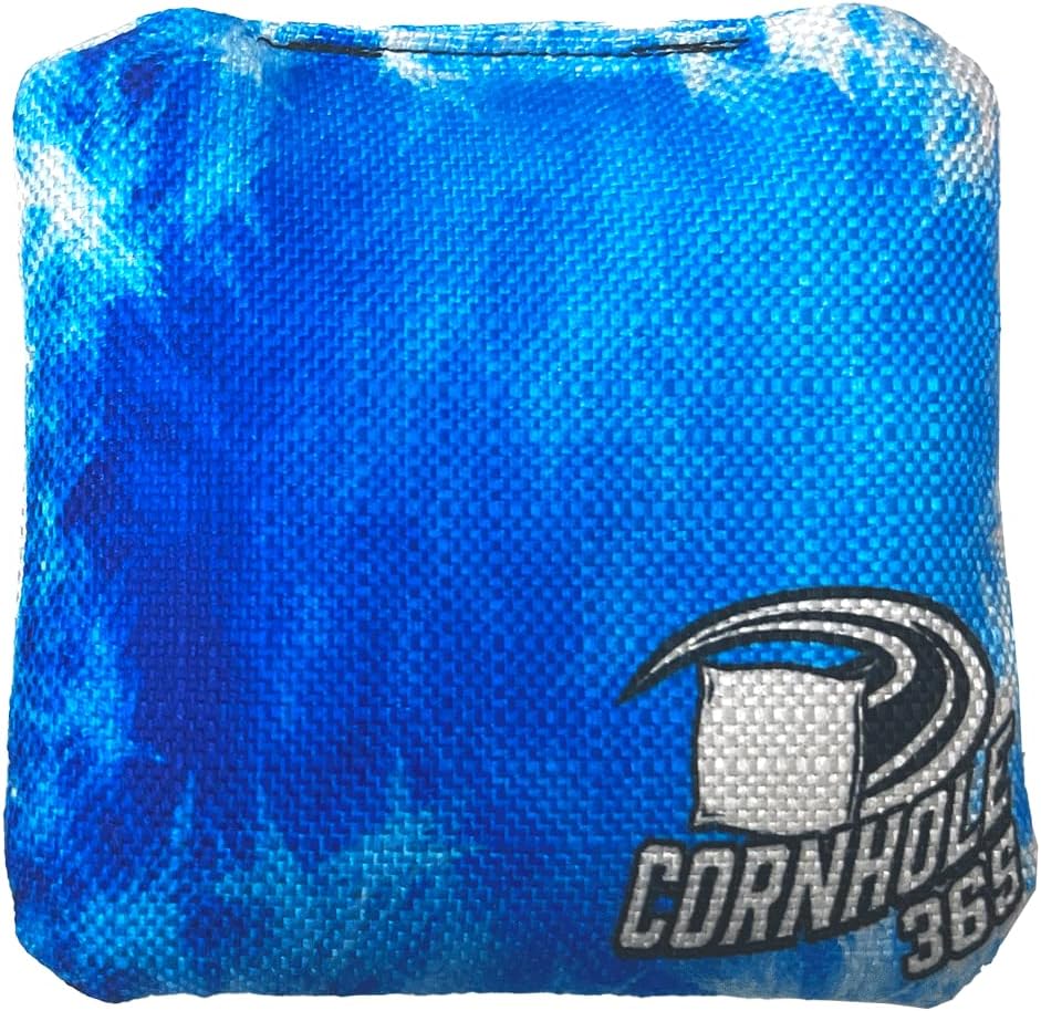 Cornhole365 Cornhole Bags - All-Weather, Heavy-Duty Fabric, Double-Stitched - Fire & Ice Set of 8 for Indoor & Outdoor Fun