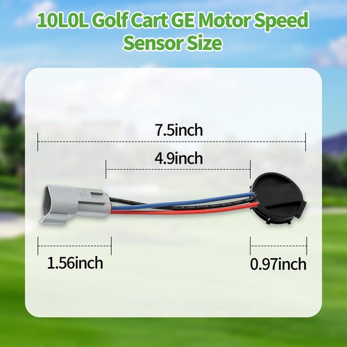 10L0L Golf Cart GE Motor Speed Sensor Fits for Club Car DS Precedent 2004-up W/GE Motor, Replace OEM 102265601