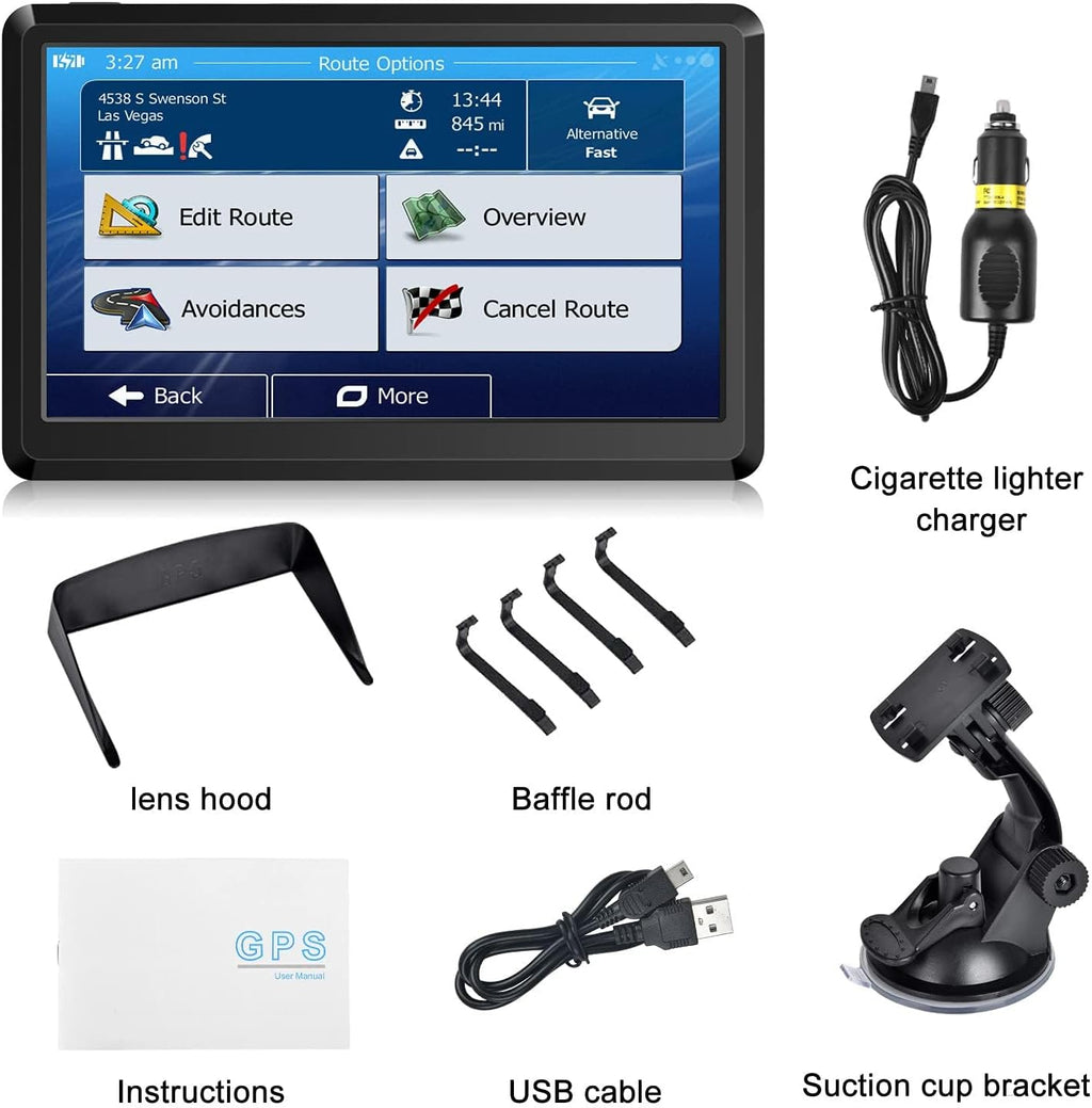 Skiennix 2025 Map GPS Navigation - Turn-By-Turn Directions & Driver Alerts for Trucks, RVs, Cars