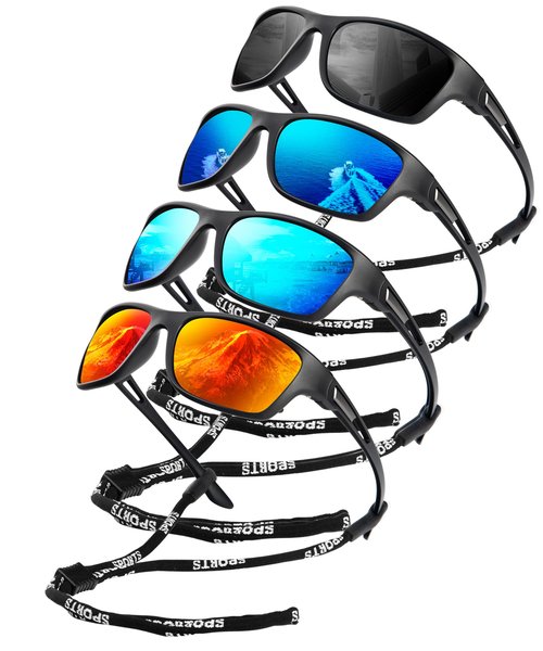 KALIYADI Mens-Sunglasses Polarized Sunglasses Men: Sports Men's Sun Glasses with UV400 Protection for Driving Cycling Fishing