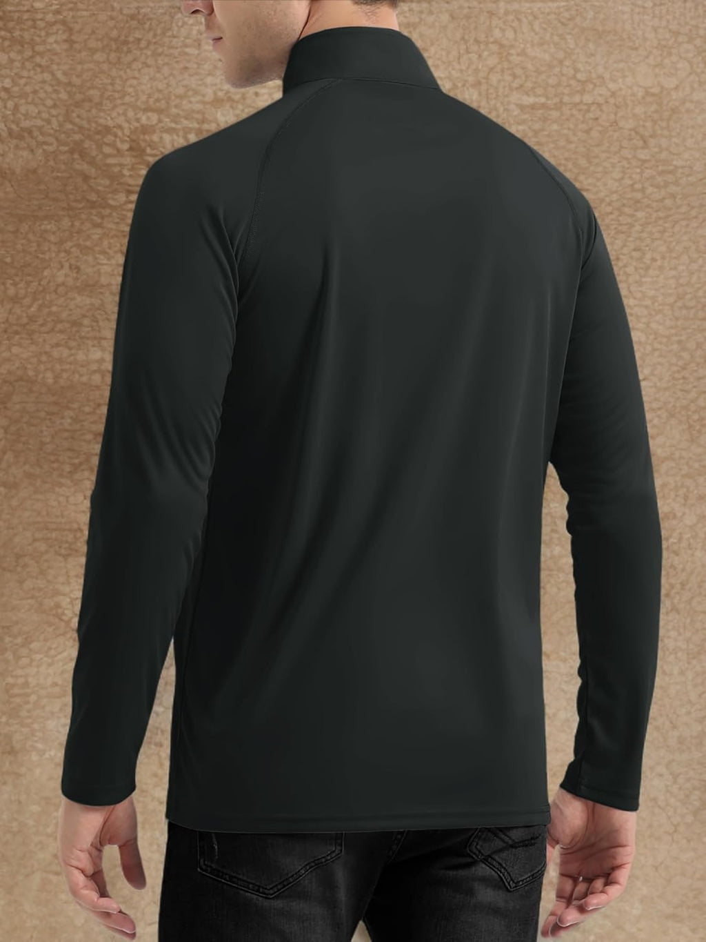 TACVASEN Men's Athletic Long Sleeve Shirt - UPF 50+ Sun Protection | 1/4 Zip Pullover for Outdoor Running