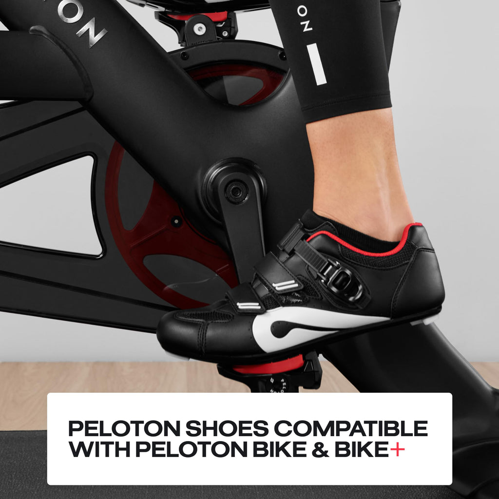 Peloton Unisex Adult Cycling Shoe, Black, Red, 13 Women/11 Men US