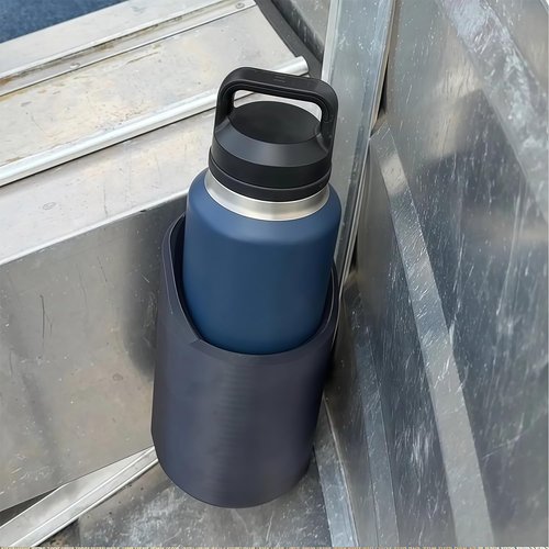 Magnetic Cup Holder Heavy Duty for 46 50 64 oz Bottles, Truck Bed & Bus Mounts, Portable Water Bottle Organizer Rack, Golf Cart, Tractor, Lawnmower Drink Holder Accessories (46oz)