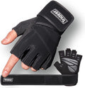 Trideer Weight Lifting Gloves - Full Palm Protection with Wrist Wrap Support | Ideal for Cross Training & Fitness