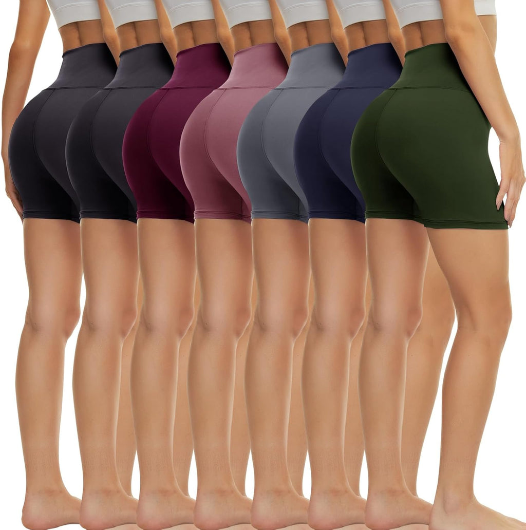 TNNZEET Biker Shorts for Women - High Waisted Tummy Control Spandex | 5''/8''/3'' Workout & Yoga