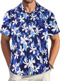 Skiennix Men's Hawaiian Shirt - Short Sleeve Casual Beach Top with Pocket | Summer 2026 Style