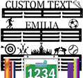 Skiennix Personalized Medal Holder - Custom Name Display Rack for 63 Awards Ribbons | Wall-Mounted Metal Hanger for Athletes
