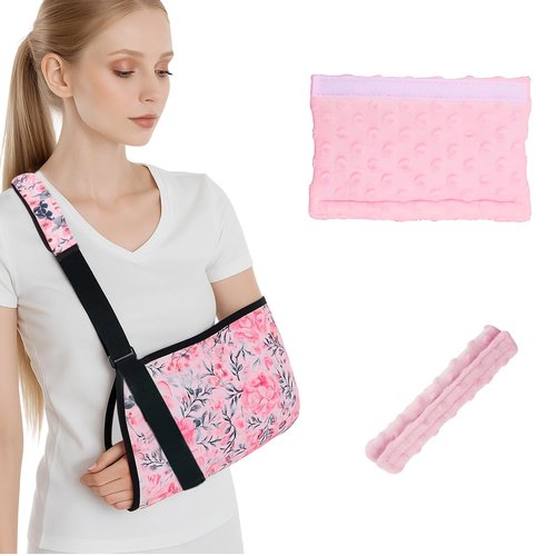 Arm Sling for Women with Strap Cushion, Fashion Shoulder Brace Support Immobilizer for Shoulder Elbow Wrist Injury, Padding Arm Support Sling for Women Men Youth Right & Left