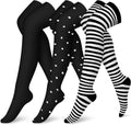 CHARMKING Compression Socks - Knee High Support for Men & Women | 3 Pairs for Running & Athletics