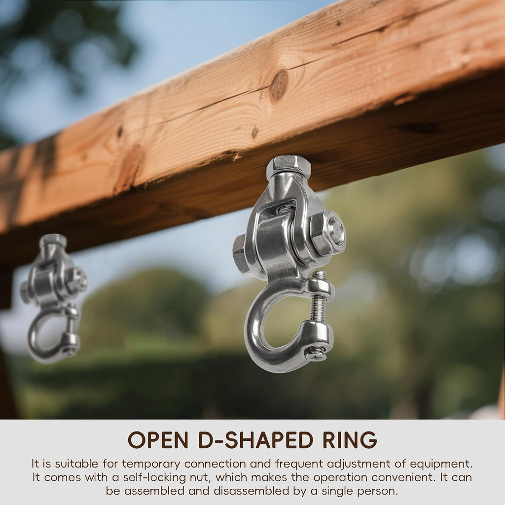 Skiennix Heavy Duty Swing Hangers - 1000LB Capacity Stainless Steel Hardware | 2 Pack for Porch & Playground