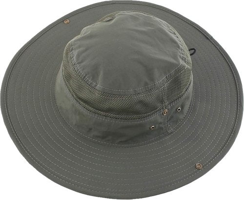 Connectyle UPF 50+ Wide Brim Sun Hat - Breathable Cowboy Boonie Cap for Outdoor UV Protection | Ideal for Fishing & Hiking