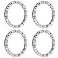 Jaceyon Bike-Ball-Bearing-Retainer, Bicycle-Headset-Ball-Bearings, 5/32" x 16-Balls-Braring for Bike-Fork - 4 Pcs Replacement Mountain Bike Parts Repair Accessories for MTB Bicycle Fork