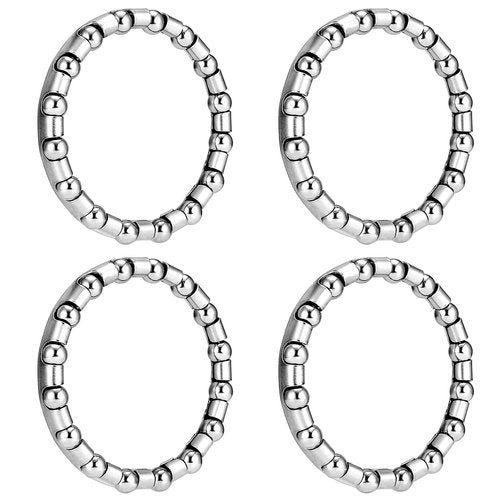 Jaceyon Bike-Ball-Bearing-Retainer, Bicycle-Headset-Ball-Bearings, 5/32" x 16-Balls-Braring for Bike-Fork - 4 Pcs Replacement Mountain Bike Parts Repair Accessories for MTB Bicycle Fork