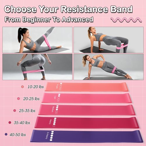 Kaelaris Pilates Kit 14PCS for Women,Home Workout Essentials Kit with Pilates Circle,9 Inch Yoga Ball, Figure 8 Resistance Band, Pilates Sock & Accessories for Beginners, Core Strength,Pink