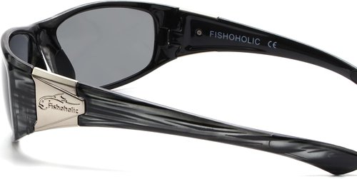 Fishoholic Polarized Fishing Sunglasses with Metal Logo UV400 Fishing Gift with Hard Case and Pouch